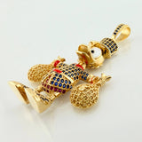 Dije Pato Bolsa Dinero 13.1gr / 5.4cm / Oro Amarillo 18K