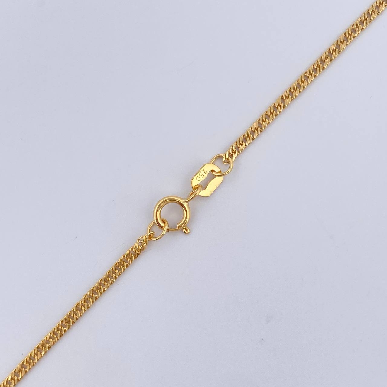 Cadena Cubana Reticulada 1.8gr / 45cm / +3 Oro 18K &