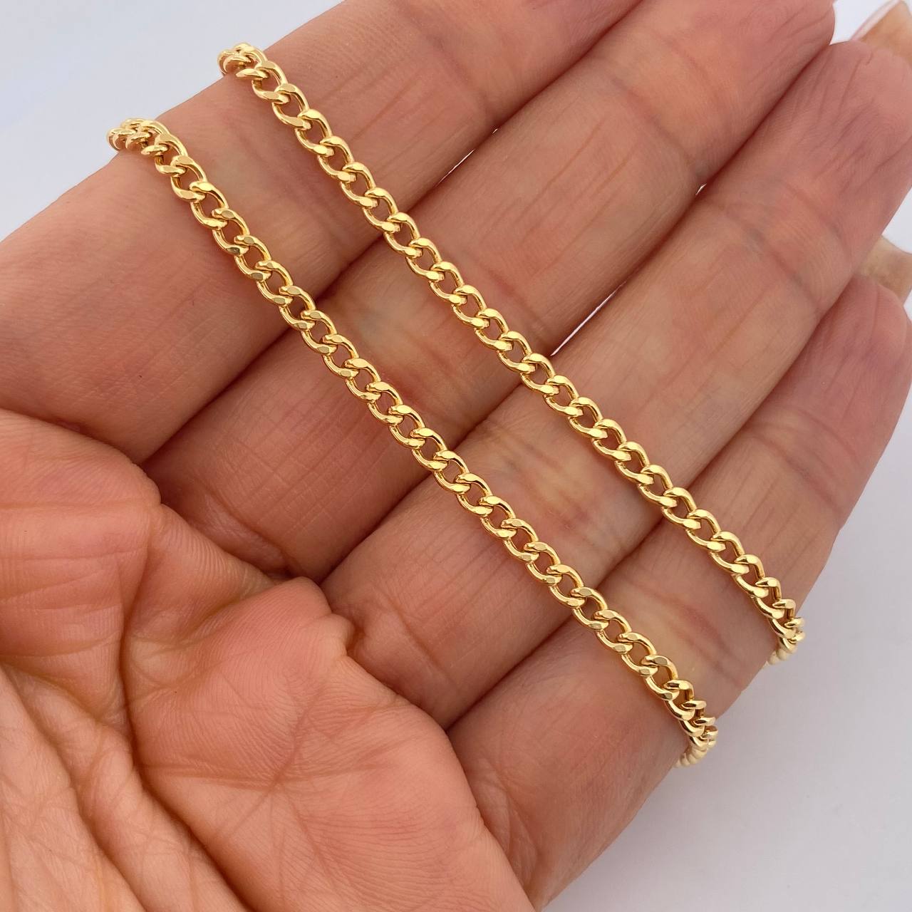 Cadena Cubana 7.45gr / 60cm / +1 Oro 18K &