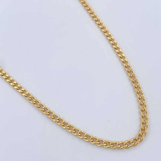 Cadena Cubana 7.45gr / 60cm / +1 Oro 18K &