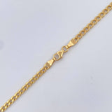 Cadena Cubana 7.45gr / 60cm / +1 Oro 18K &