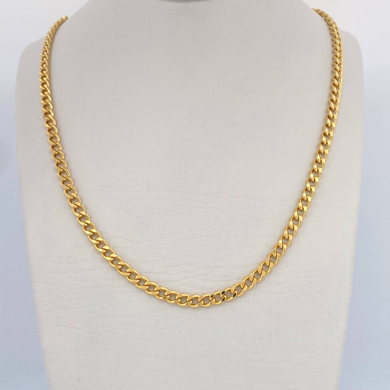 Cadena Cubana 11.2gr / 60cm / Oro Amarillo +1 18K $