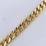Pulso Cubano 18.65gr / 20cm / +3 Oro 18K &