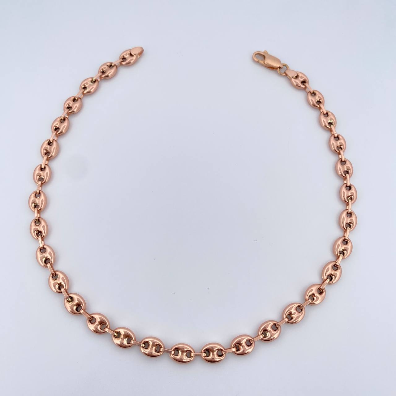 Tobillera GC 6.35gr / 27cm / 5mm Oro Rosa 18K &