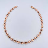 Tobillera GC 6.35gr / 27cm / 5mm Oro Rosa 18K &