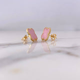 Topos Trebol 2.2gr / Electroestatico Rosado Oro Amarillo 18K $