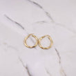 Candongas Mai 3.55gr / 3.4cm / Rayadas Oro Amarillo 18K #