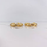 Candongas Sienna 4.9gr / 3cm / Entorchadas Oro Amarillo 18K #