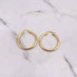 Candongas Jass 1.65gr / 2.6cm / Delgadas Lisas Oro Amarillo 18K #