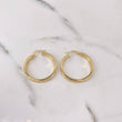 Candongas Diani 3.5gr / 3.2cm / Lisas Oro Amarillo 18K $