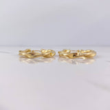 Candongas Jenn 3.95gr / 3cm / Rayadas Entorchadas Oro Amarillo 18K $