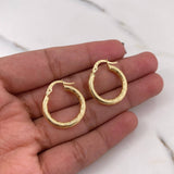 Candongas Tefi 2.3gr / 2.2cm / Punteadas Oro Amarillo 18K #