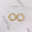 Candongas Tefi 2.3gr / 2.2cm / Punteadas Oro Amarillo 18K #