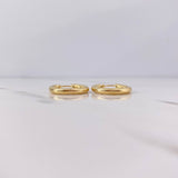 Candongas Tefi 2.3gr / 2.2cm / Punteadas Oro Amarillo 18K #