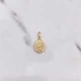 Dije Virgen Milagrosa 0.6gr / 1.9cm / Troquelado Oro Amarillo 18K #