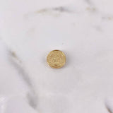 Herraje Virgen Milagrosa Tambor 0.75gr / 1.2cm / Troquelado Oro Amarillo 18K #