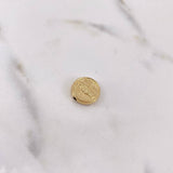 Herraje Virgen Milagrosa Tambor 0.75gr / 1.2cm / Troquelado Oro Amarillo 18K #