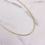 Cadena Aro Seguido 2.2gr / 40cm / 1.4mm Oro Amarillo 18K &