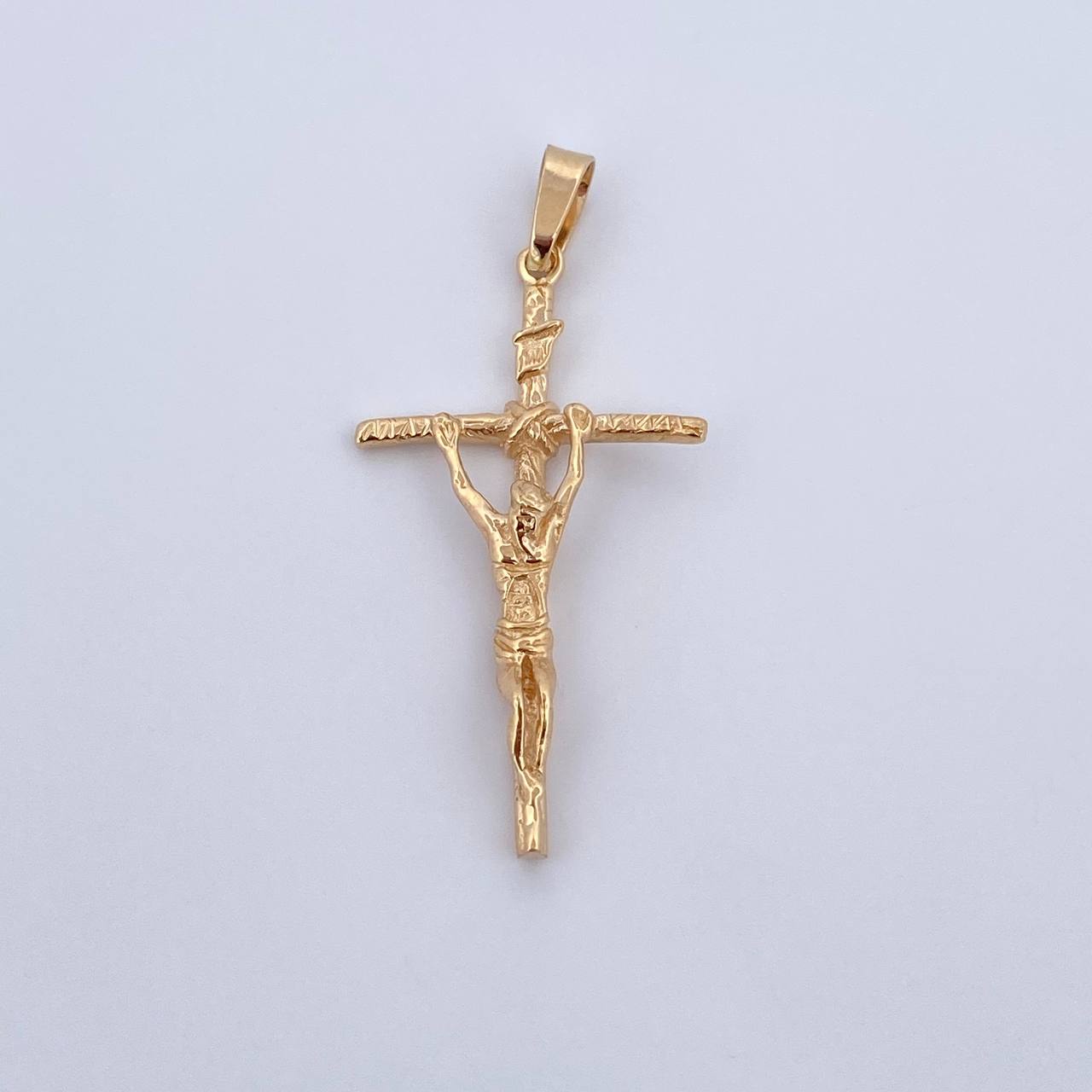 Dije Cruz Cristo 3.55gr / 4.4cm / Oro Amarillo 18K &