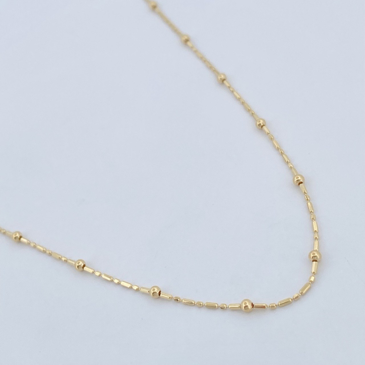 Cadena Morse Bolas 1.95gr / 45cm / Oro Amarillo +3 18K $