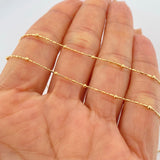 Cadena Morse Bolas 1.95gr / 45cm / Oro Amarillo +3 18K $
