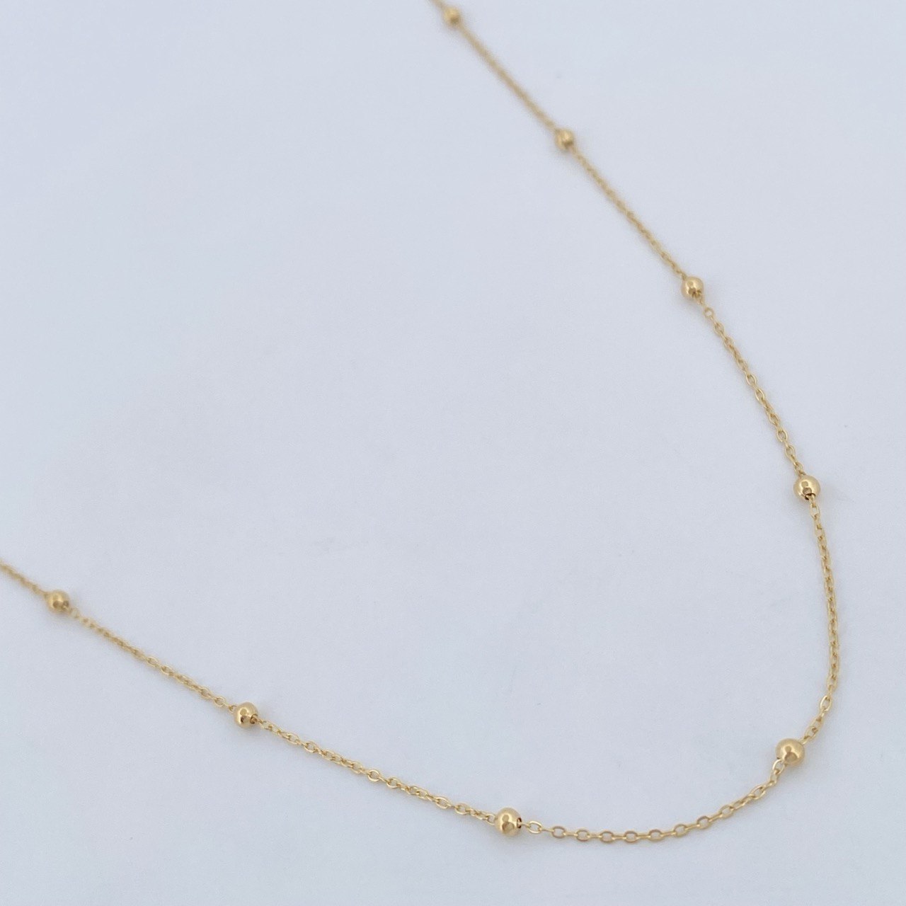 Cadena Aro Seguido Bolas 1.15gr / 46cm / Oro Amarillo +3 18K $