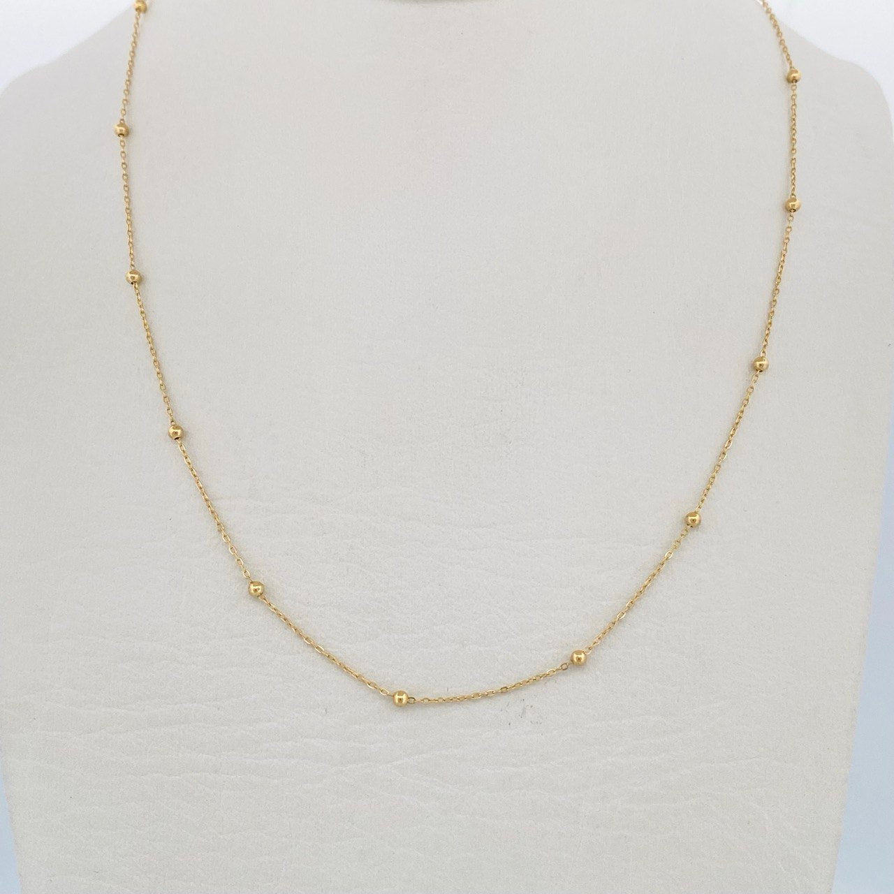 Cadena Aro Seguido Bolas 1.15gr / 46cm / Oro Amarillo +3 18K $