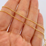 Cadena Veneciana 1.5gr / 40cm / Oro Amarillo +3 18K $