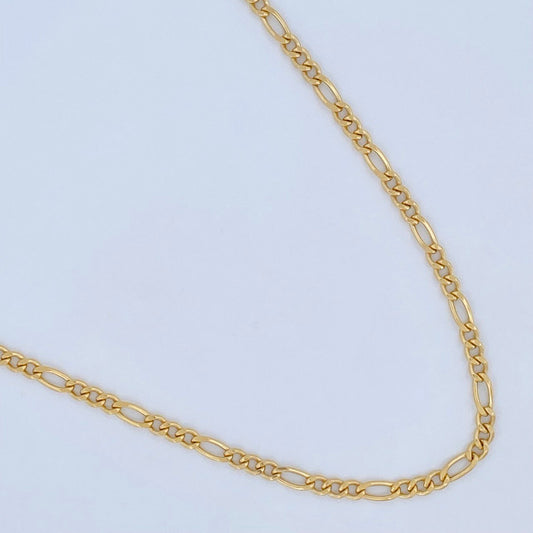 Cadena Figaro 6.15gr / 55cm / Oro Amarillo +1 18K $