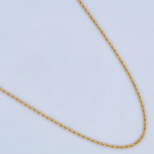 Cadena Lazo 1.95gr / 60cm / Oro Amarillo +3 18K $