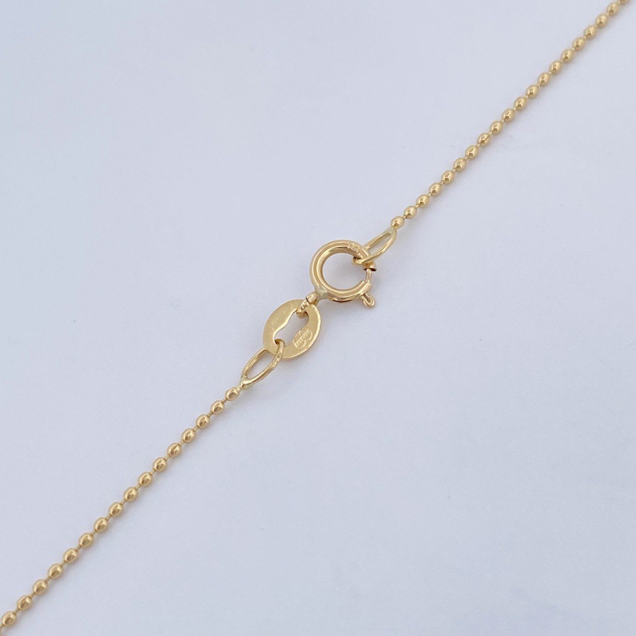 Set Cadena Militar /1.55gr/45cm/0.6mm + Dije Corona Rx /0.45gr/1.5cm Troquelado  Oro 18K (Oferta) &