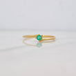 Anillo Solitario Esmeralda 7pts 0.9g / T6 3/4 Oro Amarillo 18K