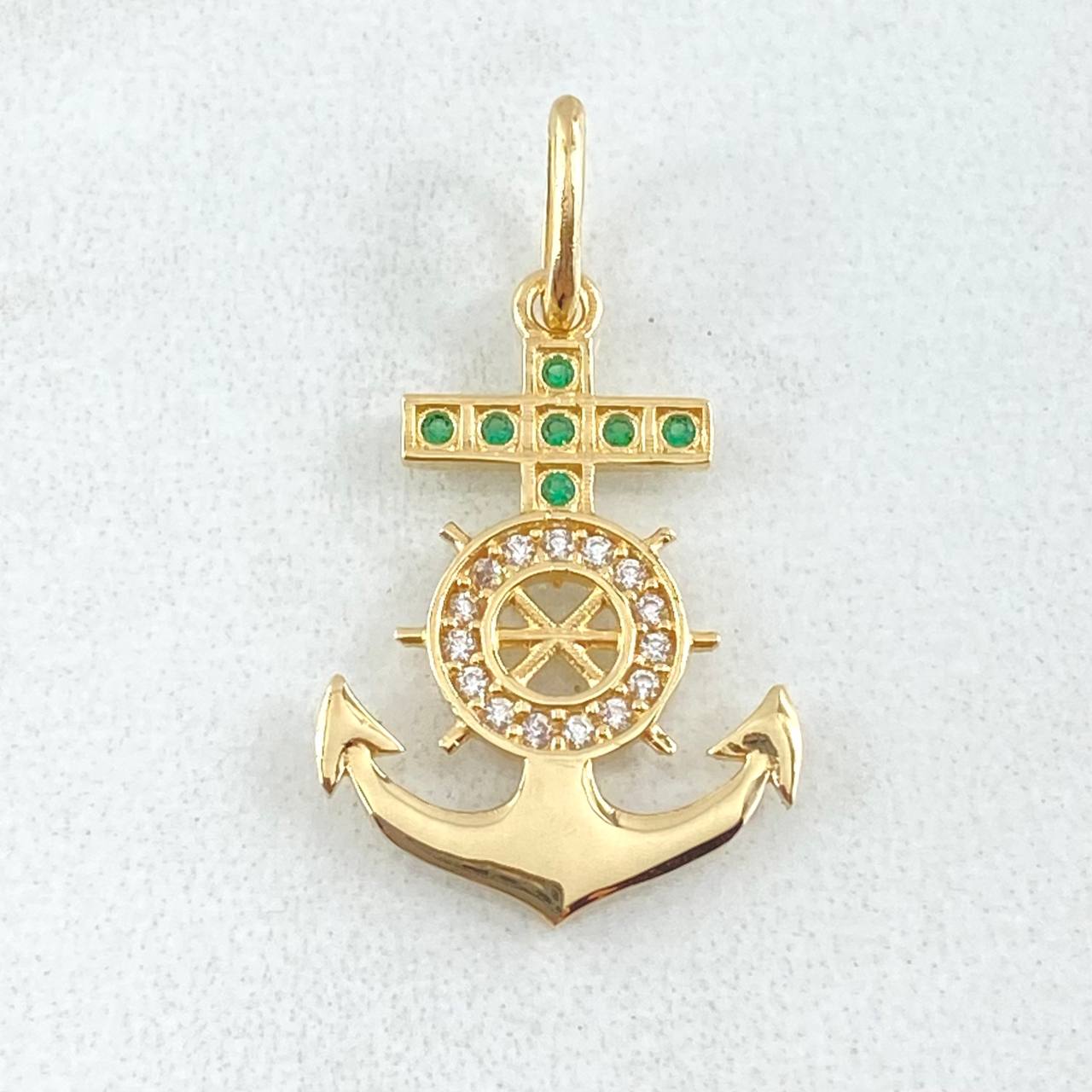 Dije Cruz Anclada 1.5gr / 2.5cm / Oro 18K ©