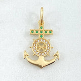 Dije Cruz Anclada 1.5gr / 2.5cm / Oro 18K ©