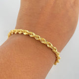 Pulso Lazo 5.3gr / 20.4cm / 4.2mm Oro Amarillo +4 18K &