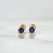 Topos Piedra 1.05gr / 3.8mm Safiros 50pts Oro Amarillo 18K (Joya) ©