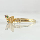 Anillo Mariposa En Relieve 1.75gr / T6 / Oro 18K