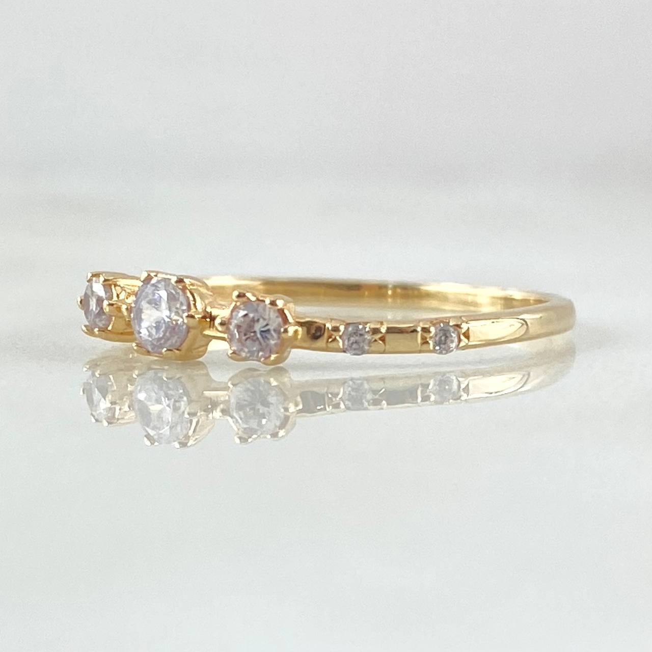 Anillo Triple Orion 1.45gr / T8 / Oro 18K