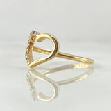 Anillo Silueta Corazon 1.35gr / T5 1/4 / Oro 18K