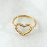 Anillo Silueta Corazon 1.35gr / T5 1/4 / Oro 18K