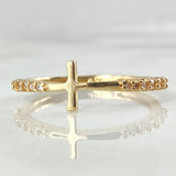 Anillo Cruz 1.7gr / T7 / Oro 18K