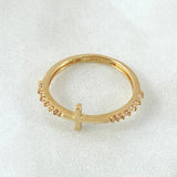 Anillo Cruz 1.7gr / T7 / Oro 18K