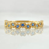Anillo Corazones Intercalados 1.7gr / T5 1/2 / Oro 18K