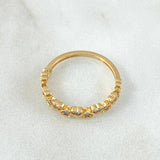 Anillo Corazones Intercalados 1.7gr / T5 1/2 / Oro 18K