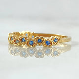 Anillo Corazones Intercalados 1.7gr / T5 1/2 / Oro 18K