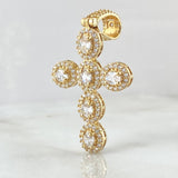 Dije Cruz Tupida 4.85gr / 4.5cm / Oro 18K