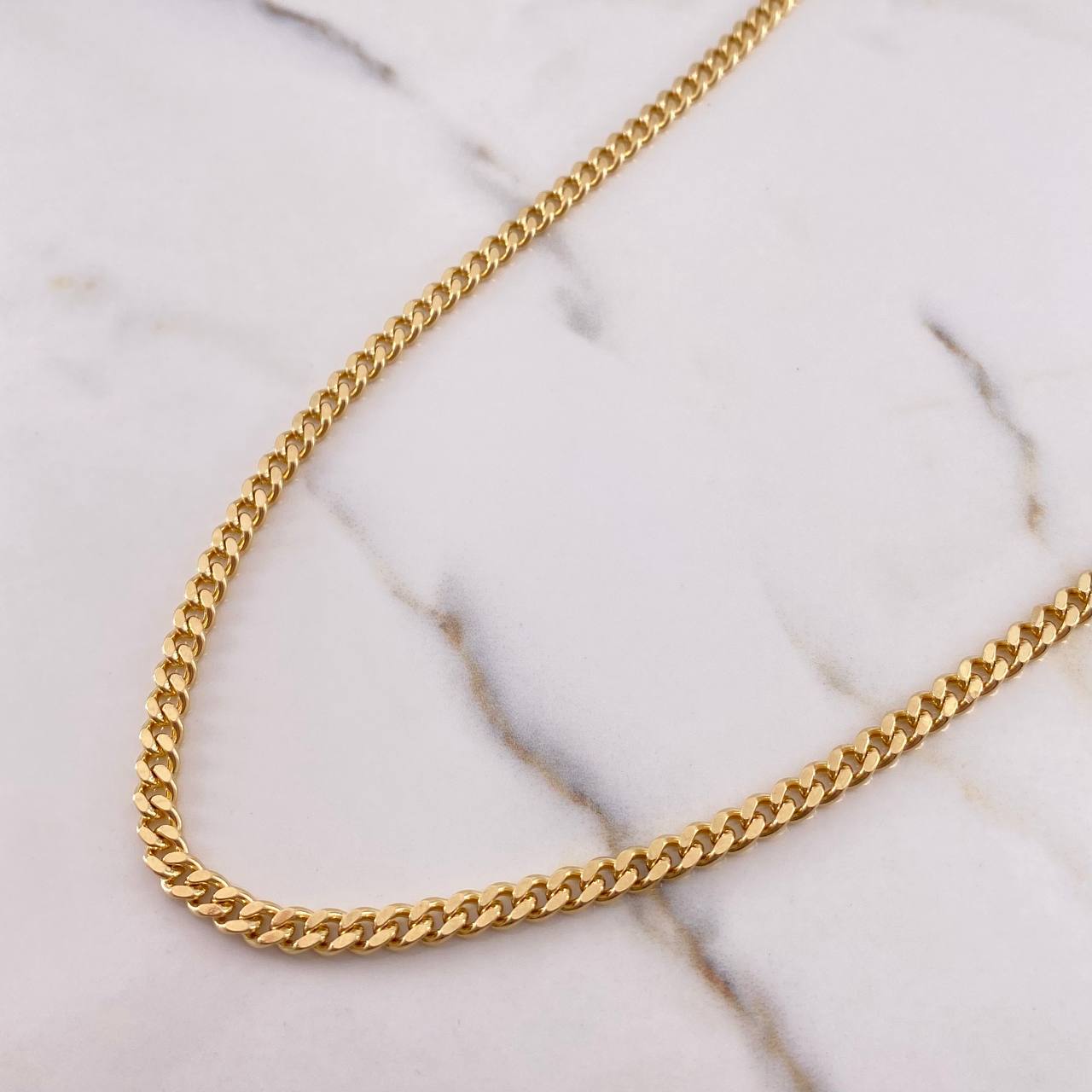 Cadena Cubana 50gr / 65cm / 4.4mm Oro Amarillo +0 18K $