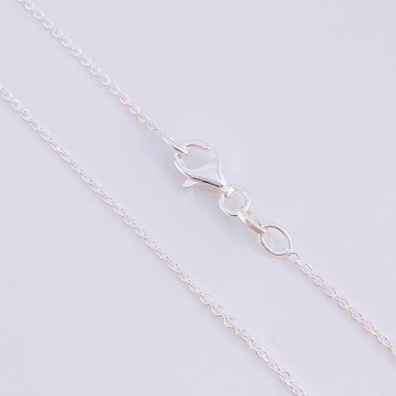 Cadena Aro Seguido Argolla Tres Tonos 2.65g / 40cm / 0.9mm Plata Vermeil 925