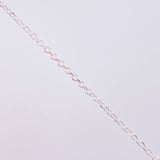 Cadena Aro Seguido Argolla Tres Tonos 2.6g / 40cm / 0.85mm Plata Vermeil 925