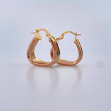 Candongas Aleja Triangulares 2.9gr / 2.1cm / Tres Oros 18K $
